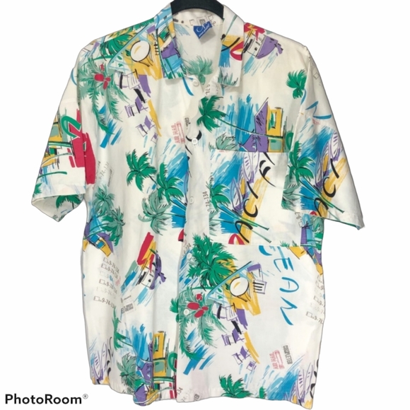 OCEAN PACIFIC Vintage Hawaiian Shirt - Picture 1 of 5